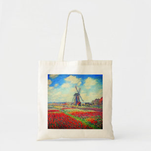 Monet Tulips Windmill Tragetasche
