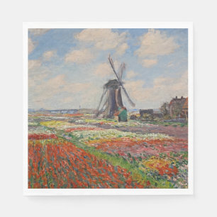 Monet - Tulpenfelder in Holland Serviette
