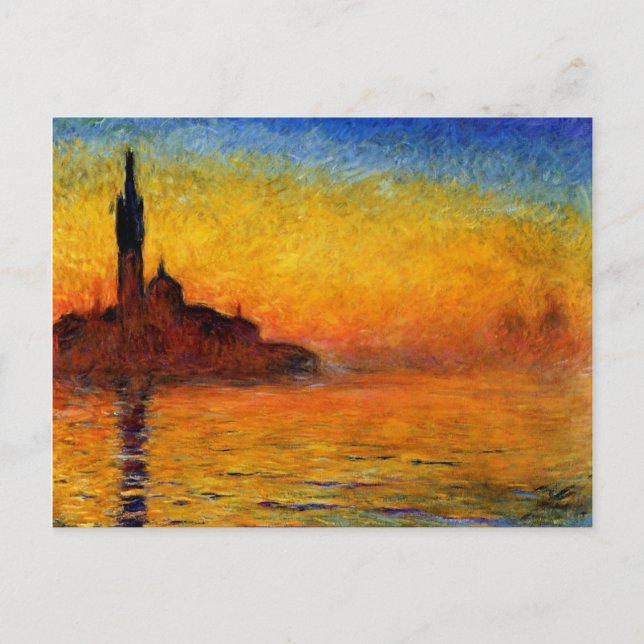 Monet - Twilight Venedig Postkarte (Vorderseite)