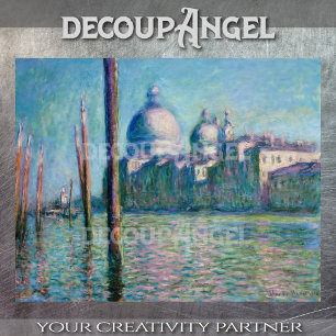 Monet-Venedig, Dekoupage des Canal Grande Seidenpapier