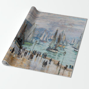 Monet - Verlassend Fischereifahrzeuge des Hafens L Geschenkpapier