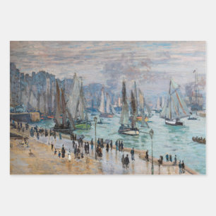 Monet - Verlassend Fischereifahrzeuge des Hafens L Geschenkpapier Set