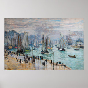 Monet - Verlassend Fischereifahrzeuge des Hafens L Poster