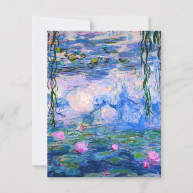 Monet Wasser-Lilien-Einladungen Einladung (Vorderseite)