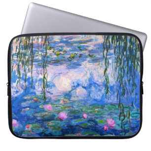 Monet Wasser-Lilien-Laptop-Hülse Laptopschutzhülle