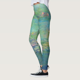 Monet Wasser-Lilien-Leggings Leggings
