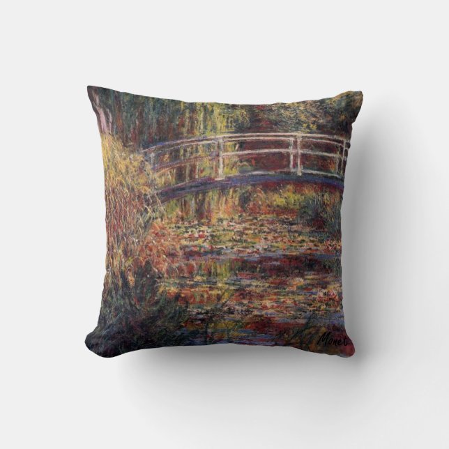 MONET Wasser-Lilien-Teich-Kissen-Symphonie in der Kissen (Vorderseite)