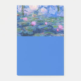 Monet Wasserlilien Post-it Klebezettel