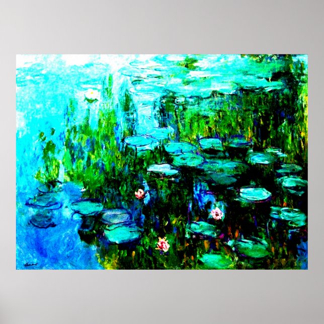 Monet Water Lilien Poster (Vorne)