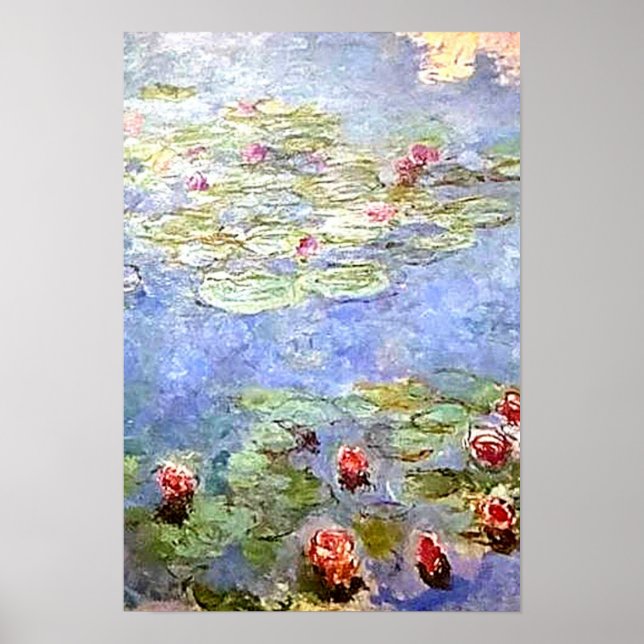 Monet Water Lilien Poster (Vorne)