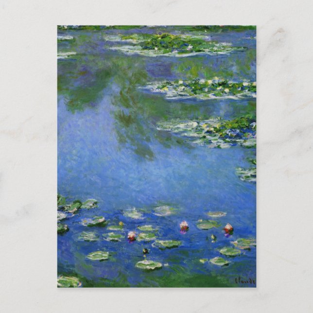 Monet Water Lilien Postkarte (Vorderseite)
