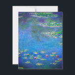 Monet Water Lilies 1906 Einladung<br><div class="desc">Karte mit Claude Monets Ölgemälde Water Lilies (1906). Ein ruhiges Stillleben des Zusammenspiels von Licht und Reflexion auf schönen Seerosen in einem Teich. Ein großartiges Geschenk für Fans von Impressionismus und französischer Kunst.</div>