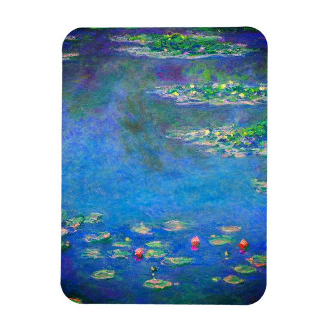 Monet Water Lilies 1906 Magnet (Vertikal)