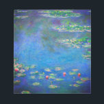 Monet Water Lilies 1906 Notizblock<br><div class="desc">Notepad mit Claude Monets Ölgemälde Water Lilies (1906). Ein ruhiges Stillleben des Zusammenspiels von Licht und Reflexion auf schönen Seerosen in einem Teich. Ein großartiges Geschenk für Fans von Impressionismus und französischer Kunst.</div>