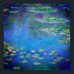 Monet Water Lilies 1906 Poster<br><div class="desc">Poster mit Claude Monets Ölgemälde Water Lilies (1906). Ein ruhiges Stillleben des Zusammenspiels von Licht und Reflexion auf schönen Seerosen in einem Teich. Ein großartiges Geschenk für Fans von Impressionismus und französischer Kunst.</div>