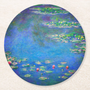 Monet Water Lilies 1906 Runder Pappuntersetzer