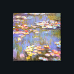 MONET WATER LILIES 1916 bricht Gestrickte Leinwand<br><div class="desc">Der französische Impressionist Claude Monet malte diese Water Lilies - 1916, ursprünglich als Öl auf Leinwand Gemälde aus den Inspirationen seines eigenen Hinterhofs im Frankreich des 20. Jahrhunderts. Als er 76 Jahre alt war, als er diesen Seerosenteich malte, entwickelten Monets Katarakte Fortschritte und änderten seine Farbwahrnehmung. Je schlimmer seine Katarakte...</div>