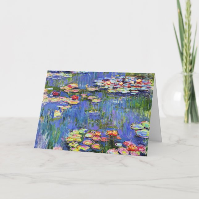 Monet - Water Lilies, 1916, Karte (Vorderseite)