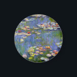 Monet Water Lilies 1916 Magnet<br><div class="desc">Monet Water Lilies Magnet 1916. Ölmalerei auf Leinwand aus dem Jahr 1916. Der französische Impressionist Claude Monet ist nach wie vor berühmt und beliebt für die Gemälde der Wasserlilie, die er in seinem Gartenteich in Giverny entwarf. Diese spezielle Wasserlilienmalerei stammt aus dem Jahr 1916 und zeigt Monets Bewegung in Richtung...</div>