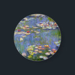 Monet Water Lilies 1916 Magnet<br><div class="desc">Monet Water Lilies Magnet 1916. Ölmalerei auf Leinwand aus dem Jahr 1916. Der französische Impressionist Claude Monet ist nach wie vor berühmt und beliebt für die Gemälde der Wasserlilie, die er in seinem Gartenteich in Giverny entwarf. Diese spezielle Wasserlilienmalerei stammt aus dem Jahr 1916 und zeigt Monets Bewegung in Richtung...</div>
