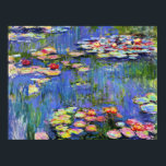 Monet - Water Lilies, 1916, Poster<br><div class="desc">Claude Monets berühmtes Bild,  Water Lilies 1916</div>