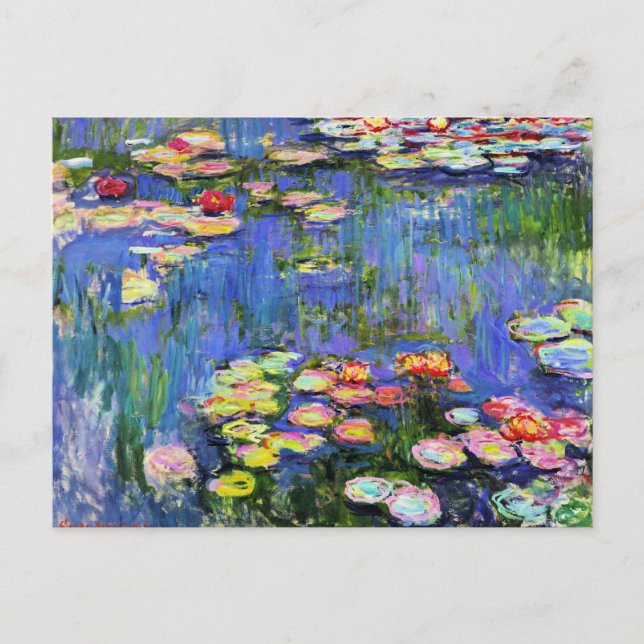 Monet - Water Lilies, 1916, Postkarte (Vorderseite)