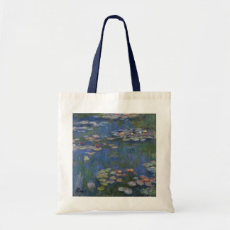MONET Water Lilies 1916 Sacs fourre-tout poignées 
