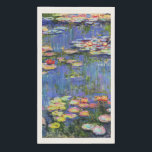 Monet - Water Lilies, 1916, Serviette<br><div class="desc">Claude Monets berühmtes Bild,  Water Lilies,  1916</div>