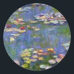 Monet Water Lilies 1916 Stickers<br><div class="desc">Monet Water Lilies 1916 Aufkleber. Ölmalerei auf Leinwand aus dem Jahr 1916. Der französische Impressionist Claude Monet ist nach wie vor berühmt und beliebt für die Gemälde der Wasserlilie, die er in seinem Gartenteich in Giverny entwarf. Diese spezielle Wasserlilienmalerei stammt aus dem Jahr 1916 und zeigt Monets Bewegung in Richtung...</div>