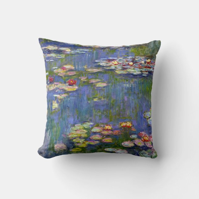 Monet Water Lilies 1916 Throw Kissen (Vorderseite)