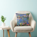 Monet - Water Lilies, 1916, Throw Kissen<br><div class="desc">Claude Monets berühmtes Bild, Water Lilies 1916</div>