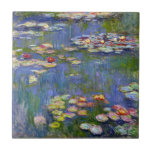 Monet Water Lilies 1916 Tile Fliese<br><div class="desc">Monet Water Lilies 1916 Fliesen. Ölmalerei auf Leinwand aus dem Jahr 1916. Der französische Impressionist Claude Monet ist nach wie vor berühmt und beliebt für die Gemälde der Wasserlilie, die er in seinem Gartenteich in Giverny entwarf. Diese spezielle Wasserlilienmalerei stammt aus dem Jahr 1916 und zeigt Monets Bewegung in Richtung...</div>