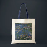 MONET Water Lilies 1916 Tote Bag Marinehandler Tragetasche<br><div class="desc">Der französische Impressionist Claude Monet malte diese Water Lilies - 1916, ursprünglich als Öl auf Leinwand Gemälde aus den Inspirationen seines eigenen Hinterhofs im Frankreich des 20. Jahrhunderts. Als er 76 Jahre alt war, als er diesen Seerosenteich malte, entwickelten Monets Katarakte Fortschritte und änderten seine Farbwahrnehmung. Je schlimmer seine Katarakte...</div>