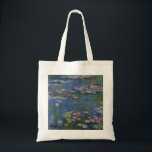 MONET Water Lilies 1916 Tote Bag Tragetasche<br><div class="desc">Der französische Impressionist Claude Monet malte diese Water Lilies - 1916, ursprünglich als Öl auf Leinwand Gemälde aus den Inspirationen seines eigenen Hinterhofs im Frankreich des 20. Jahrhunderts. Als er 76 Jahre alt war, als er diesen Seerosenteich malte, entwickelten Monets Katarakte Fortschritte und änderten seine Farbwahrnehmung. Je schlimmer seine Katarakte...</div>