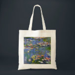 Monet Water Lilies 1916 Tote Bag Tragetasche<br><div class="desc">Monet Water Lilies 1916 Tote-Tasche. Ölmalerei auf Leinwand aus dem Jahr 1916. Der französische Impressionist Claude Monet ist nach wie vor berühmt und beliebt für die Gemälde der Wasserlilie, die er in seinem Gartenteich in Giverny erschaffen hat. Diese spezielle Wasserlilie-Malerei stammt aus dem Jahr 1916 und zeigt Monets Bewegung in...</div>