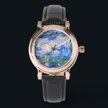 Monet - Water Lilies 1919 Armbanduhr<br><div class="desc">Claude Monet 1919 Gemälde,  Water Lilies.</div>