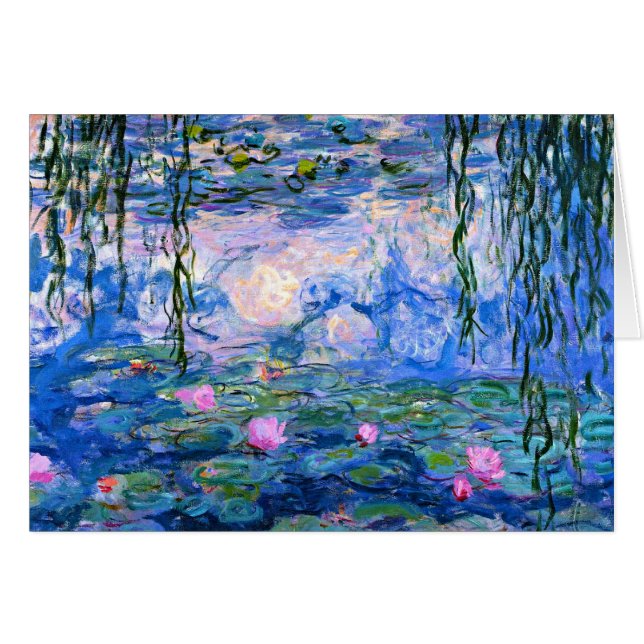 Monet - Water Lilies, 1919 artwork (Devant horizontal)