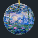 Monet: Water Lilies 1919 Keramik Ornament<br><div class="desc">Claude Monet: Water Lilies Red, 1919, Impressionismus Kunstwerk Kaffee Tasse.</div>