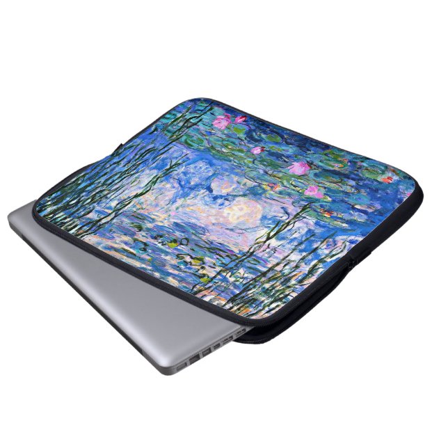 Monet, Water Lilies, 1919, Laptopschutzhülle (Vorne Knopf)