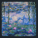 Monet - Water Lilies, 1919, rosa Töpfeuntersetzer<br><div class="desc">Claude Monet 1919 Gemälde,  Water Lilies (pink)</div>