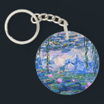 Monet: Water Lilies 1919 Schlüsselanhänger<br><div class="desc">Monet: Water Lilies 1919 Französisch Impressionismus Kunstwerk von Claude Monet.</div>