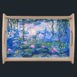 Monet, Water Lilies, 1919, Serviertablett<br><div class="desc">Water Lilies,  1919,  berühmtes Gemälde des Impressionisten Claude Monet</div>