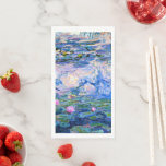 Monet, Water Lilies, 1919, Serviette<br><div class="desc">Claude Monets beliebtes Gemälde, Water Lilies, 1919.</div>