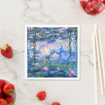 Monet - Water Lilies, 1919, Serviette<br><div class="desc">Claude Monets berühmtes Gemälde, Water Lilies, 1919.</div>