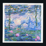 Monet - Water Lilies, 1919 Serviette<br><div class="desc">Claude Monet 1919 Gemälde,  Water Lilies</div>