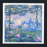Monet - Water Lilies, 1919 Serviette<br><div class="desc">Claude Monet 1919 Gemälde, Water Lilies</div>