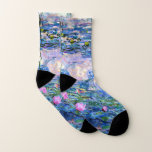 Monet - Water Lilies, 1919, Socken<br><div class="desc">Water Lilies, 1919, berühmtes Gemälde von Claude Monet</div>