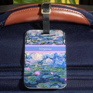 Monet - Water Lilies 1919 Vorlage Gepäckanhänger