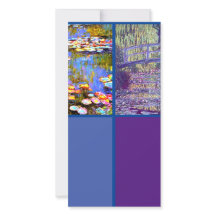 Monet, Water Lilies, Art Lesezeichen Card