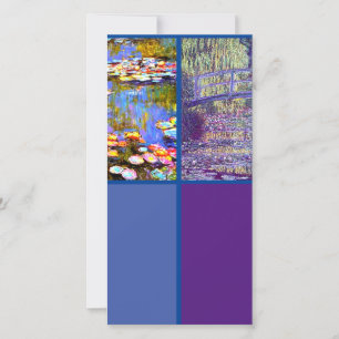 Monet, Water Lilies, Art Lesezeichen Card Karte